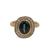 Opal Ring with diamonds