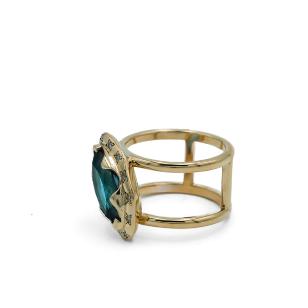 London Topaz Double Band Ring