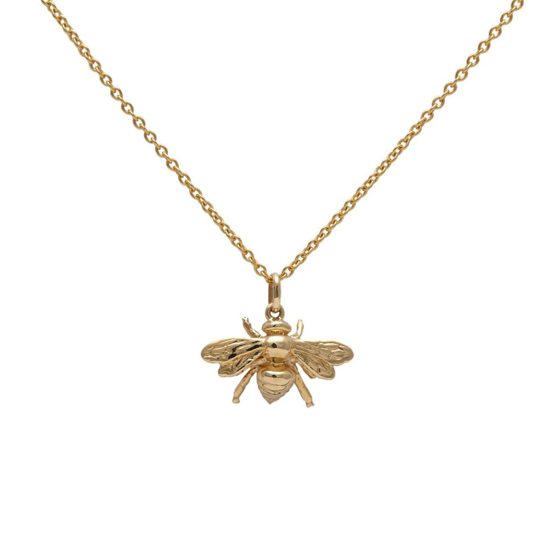 Bee Necklace Yellow Gold