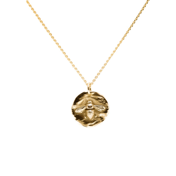 Bee clearance coin necklace